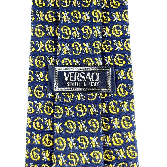 Versace Printed Silk Tie - Picture 3 of 4